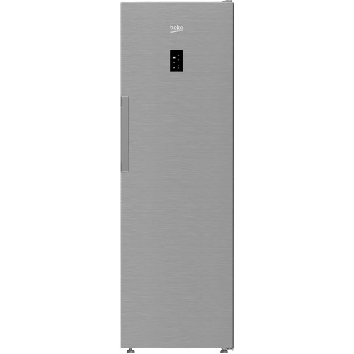 Морозильна камера Beko, 187x60x71, 286л, 1дв., E, NF, нержавіюча сталь