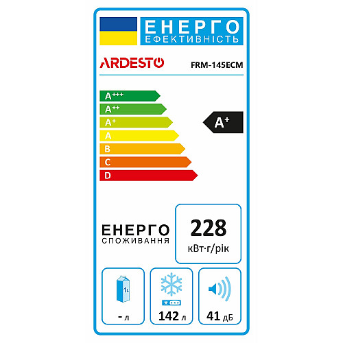 Морозильна скриня ARDESTO, 142л, А+, ST, диспл зовн., режим холодильника, білий