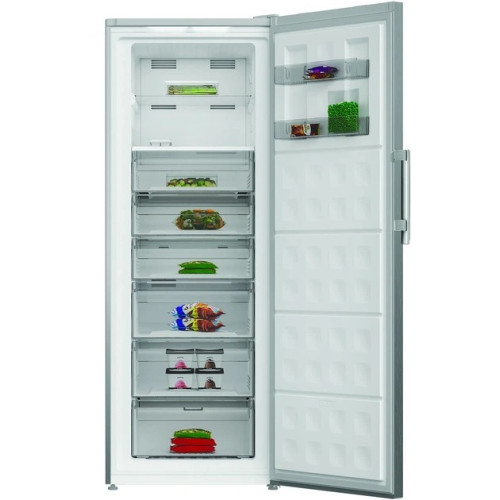 Морозильна камера Whirlpool, 191.2x70х81.3, 404л, E, NF, дисплей, інв., сірий