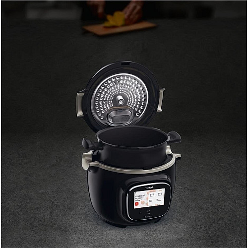 Мультиварка-скороварка Tefal Cook4me Touch, 1600Вт, чаша-6л, сенсорное управл., 13 программ, металл/пластик, черный