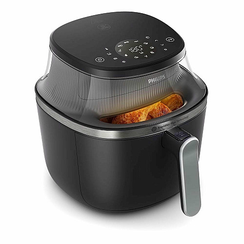Мультипечь Philips Ovi XL Series 3000, 2000Вт, чаша-7.2л, сенсорное управл., 16 авто. программ, с окошком, пластик, черный