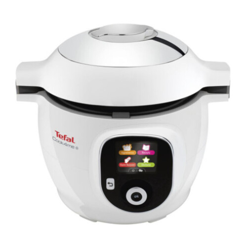 Мультиварка-скороварка Tefal Cook4Me +, 1600Вт, чаша-6л, електронне керув., пластик, білий