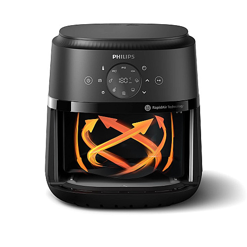 Мультипіч Philips Ovi Dual Steam 1500Вт, чаша-4.2л, сенсорне управл., 13 авто. програм, пластик, чорний