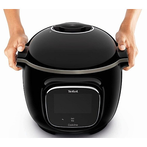 Мультиварка-скороварка Tefal Cook4me Touch, 1600Вт, чаша-6л, сенсорное управл., 13 программ, металл/пластик, черный