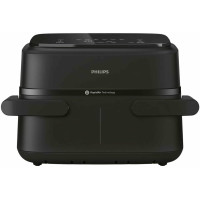 Мультипіч Philips Ovi Flex Dual 2450Вт, чаша-3+3л, сенсорне управл., 2 контейнера, 6 авто. програм, пластик, чорний