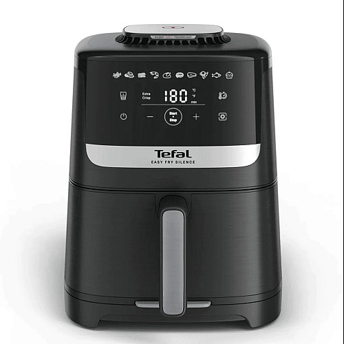 Мультипіч Tefal Easy Fry Silence, 1670Вт, чаша-5л, сенсорне керув., 10 програм, пластик, чорний