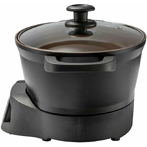 Мультиварка Russell Hobbs GoodToGo, 1000Вт, чаша-6.5л, електронне керув., знімна кришка, кераміка, чорний