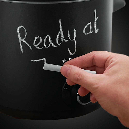 Медленноварка Russell Hobbs ChalkBoard, 200Вт, чаша-3.5л, механическое управл., нерж. сталь, черный