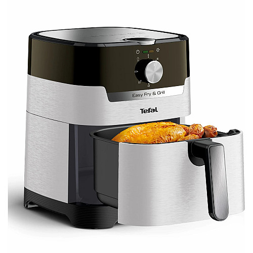 Мультипіч Tefal EasyFry&Grill, 1550Вт, чаша-4.2л, механічне керув., від 80°C до 200°C, пластик, чорний-світло-сірий