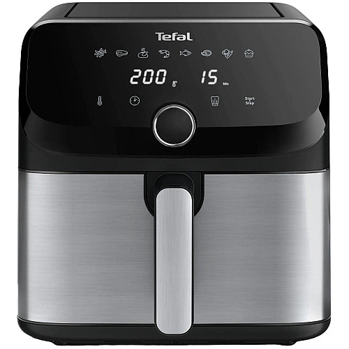 Мультипіч Tefal Easy Fry Mega, 1700Вт, чаша-7.5л, сенсорне керув., 8 програм, пластик, чорний