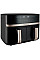 Мультипечь Russell Hobbs Satis Fry DualBaske 2800Вт, чаша-4.5/4.5л, сенсорное управл., 9 авто. программ, пластик, черный