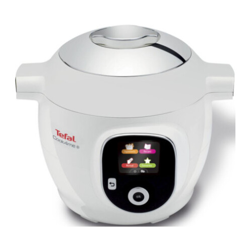 Мультиварка-скороварка Tefal Cook4Me +, 1600Вт, чаша-6л, електронне керув., пластик, білий