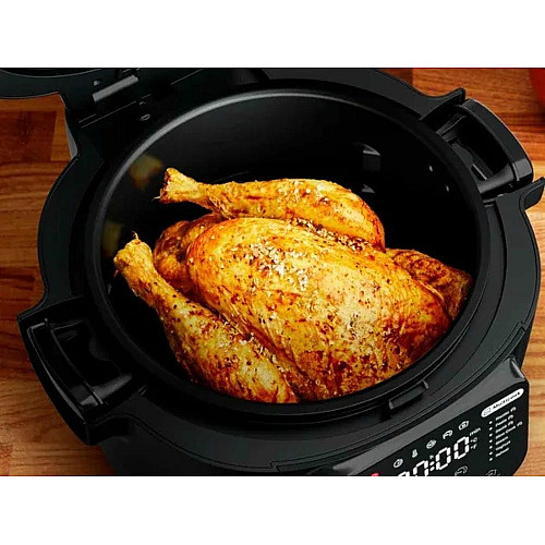 Мультиварка-мультипечь Tefal Multicook Actifry, 1334Вт, чаша-6л, сенсорное управл., 14 программ, металл/пластик, черный