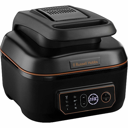 Мультипечь Russell Hobbs SatisFry Air&Grill, 1745Вт, чаша-5.5л, сенсорное управл., алюминий/пластик, черно-оранжевый