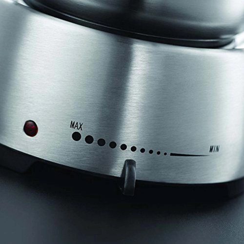 Електричне фондю Russell Hobbs Fiesta, ємність 2л, 1200Вт, 6 виделок в комплекті, нерж. сталь, сірий