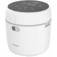 Рисоварка Sencor 350Вт, чаша-0.6л, сенсорне керування, 8 програм, нерж. сталь, пластик, білий