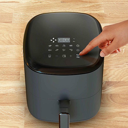 Мультипіч Tefal Easy Fry Max, 1500Вт, чаша-5л, сенсорне керув., 10 програм, пластик, чорний