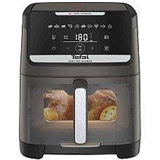 Мультипіч Tefal Easy Fry Silence XXL, 1800Вт, чаша-7, сенсорне керув., 10 програм, з віконцем, пластик, темно-сірий