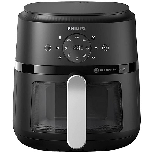Мультипечь Philips Ovi digital, 1500Вт, чаша-4.2л, сенсорное управление, 13 авто. программ, окошко, пластик, черный