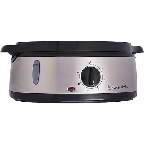Пароварка Russell Hobbs Cook&Home 800Вт, чаша-3/3/3л, резервуар для воды -1л, механическое управление, 3 яруса, металл/пластик, черный