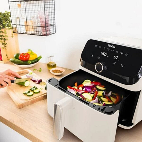 Мультипіч Tefal Easy Fry Mega, 1700Вт, чаша-7.5л, сенсорне керув., 8 програм, пластик, бежевий