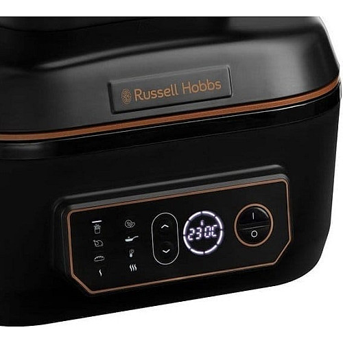 Мультипечь Russell Hobbs SatisFry Air&Grill, 1745Вт, чаша-5.5л, сенсорное управл., алюминий/пластик, черно-оранжевый