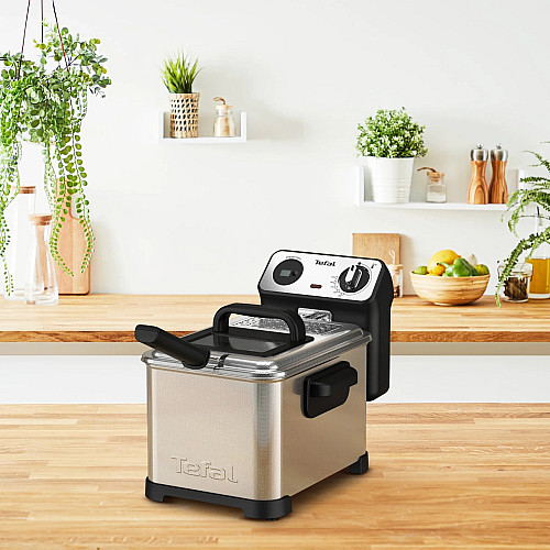 Фритюрниця Tefal Filtra Pro, 2400Вт, ємність-3л, механічне керув., від 150°C до 190°C нержавіюча сталь, чорний