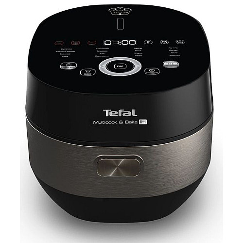Мультиварка Tefal Multicook&Bake IH, 1500Вт, чаша-5л, электронное управл., металл/пластик, черный