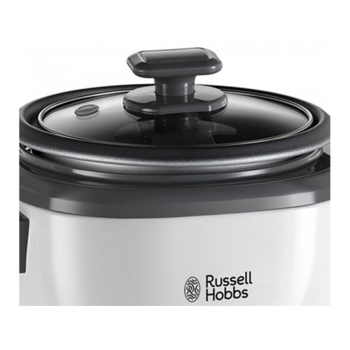 Рисоварка Russell Hobbs Medium, 300Вт, чаша-1.4л, електронне керув., знімна кришка, сіро-чорний