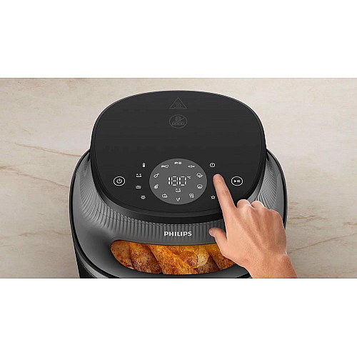 Мультипечь Philips Ovi Series 3000 1400Вт, чаша-4.2л, сенсорное управл., 6 авто. программ, пластик, черный