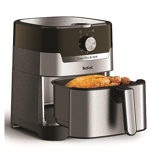 Мультипечь Tefal EasyFry&Grill, 1550Вт, чаша-4.2л, механическое управл., от 80°C до 200°C, пластик, серый