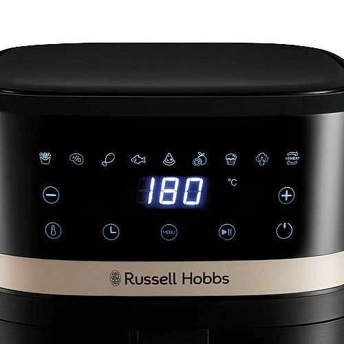 Мультипечь Russell Hobbs SatisFry 1300Вт, чаша-4.3л, сенсорное управл., 9 авто. программ, пластик, черный