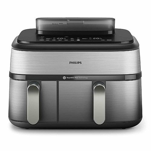 Мультипечь Philips Ovi Dual Steam 2750Вт, чаша-3+6л, сенсорное управл., 12 авто. программ, пластик/металл