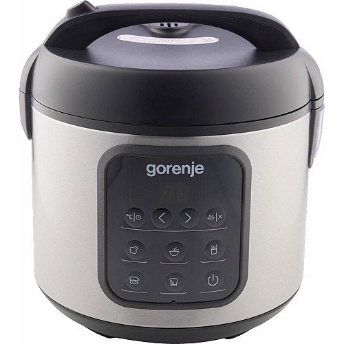 Мультиварка Gorenje, 476Вт, мини, чаша-2л, електронне керув., 5 програм, метал/пластик, чорний