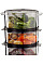 Пароварка Russell Hobbs Kitchen Collection 400Вт, чаша-2.3/3.3л, резервуар для води -0.5л, механічне керування, 3 яруси, пластик, чорний