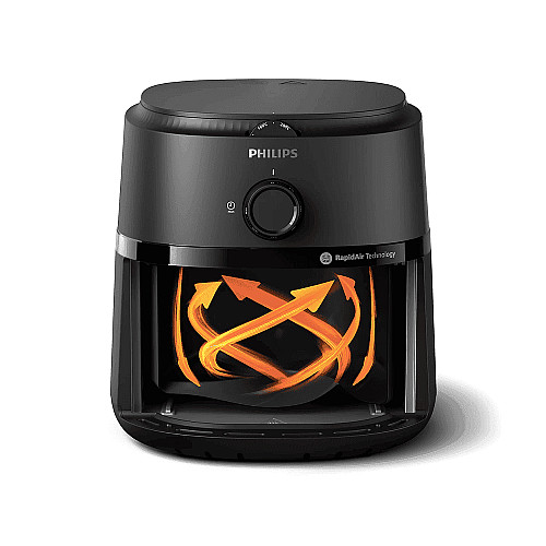 Мультипечь Philips Ovi S, 1300Вт, чаша-3.4л, механическое управл., пластик, черный