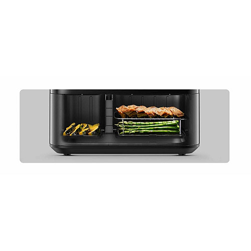 Мультипечь Xiaomi Dual Zone Air Fryer 10L 2700Вт, чаша-10л, сенсорное управл., пластик, черный