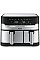 Мультипіч Tefal Dual EasyFry&Grill AirFryer, 2700Вт, чаша-5.2+3.1л, сенсорне керув., 2 чаши, гриль, пластик, сіро-чорний