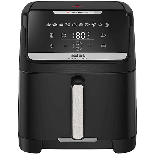 Мультипечь Tefal Easy Fry Silence XXL, 1800Вт, чаша-7л, сенсорное управл., 10 программ, пластик, черный