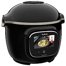 Мультиварка-скороварка Tefal Cook4me Touch, 1600Вт, чаша-6л, сенсорне керув., 13 програм, метал/пластик, чорний