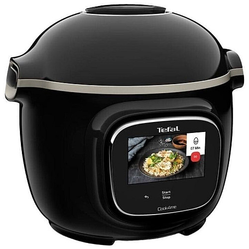 Мультиварка-скороварка Tefal Cook4me Touch, 1600Вт, чаша-6л, сенсорное управл., 13 программ, металл/пластик, черный