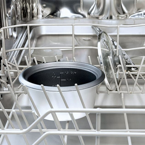 Рисоварка Russell Hobbs, 200Вт, чаша-0.7л, механическое управл., съемная крышка, нерж. сталь, черно-белый