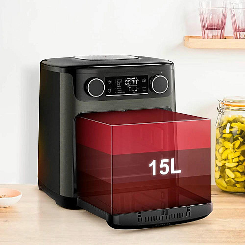 Мультипечь Tefal Easy Fry Multifunctional, 1800Вт, механическое управл., 9 программ, пластик, черный