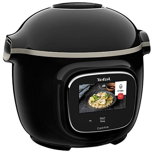 Мультиварка-скороварка Tefal Cook4me Touch, 1600Вт, чаша-6л, сенсорное управл., 13 программ, металл/пластик, черный