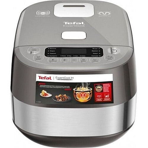 Мультиварка Tefal Expert Cook Induction, 1200Вт, чаша-5л, электронное управл., пластик, серый