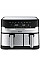 Мультипіч Tefal Dual EasyFry&Grill AirFryer, 2700Вт, чаша-5.2+3.1л, сенсорне керув., 2 чаши, гриль, пластик, сіро-чорний