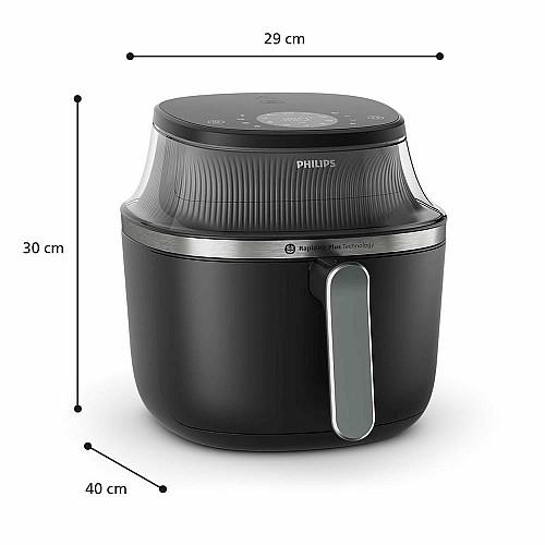 Мультипечь Philips Ovi Series 3000 1400Вт, чаша-4.2л, сенсорное управл., 6 авто. программ, пластик, черный