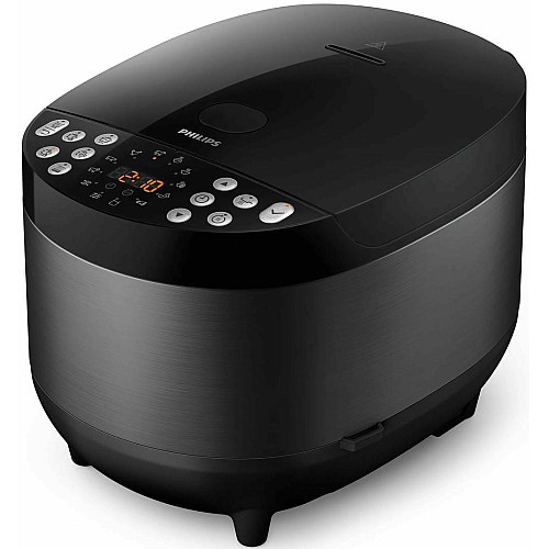 Мультиварка Philips All-in-One 980Вт, чаша-5л, электр. управление , 60 авто. программ, пластик, черный