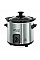 Медленноварка Russell Hobbs CompactHome, 145Вт, чаша-2л, механическое управл., съемная крышка, нерж. сталь, серый