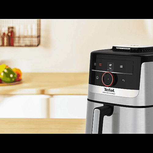 Мультипіч Tefal Easy Fry Silence Smart, 1670Вт, чаша-5л, сенсорне керув., 55 програм, пластик, сірий